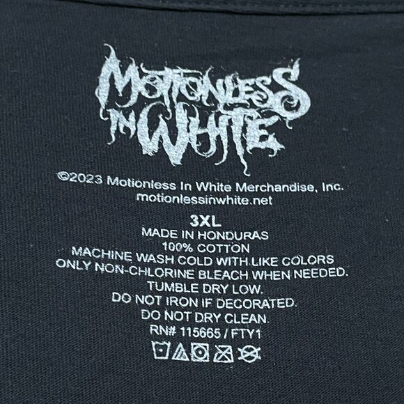Motion is in White Rock band T-shirt, size 3XL - Picture 2 of 4